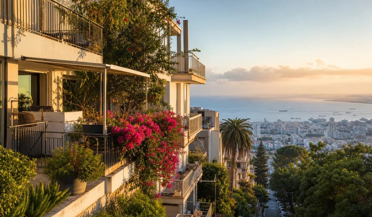המחשה: סביבת מגורים ובריכה באווירה מקומית